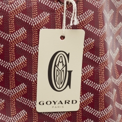 Goyard Burgundy Goyardine Coated Canvas and Leather Saint Louis GM Tote