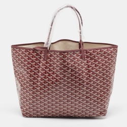 Goyard Burgundy Goyardine Coated Canvas and Leather Saint Louis GM Tote