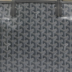 Goyard Grey Goyardine Coated Canvas and Leather Saint Louis PM Tote