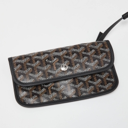 Goyard Black Goyardine Coated Canvas and Leather Saint Louis GM Tote