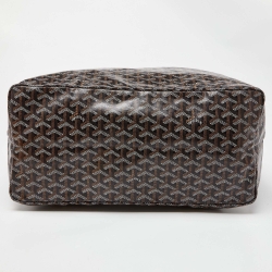 Goyard Black Goyardine Coated Canvas and Leather Saint Louis GM Tote