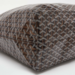 Goyard Black Goyardine Coated Canvas and Leather Saint Louis GM Tote