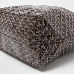 Goyard Black Goyardine Coated Canvas and Leather Saint Louis GM Tote
