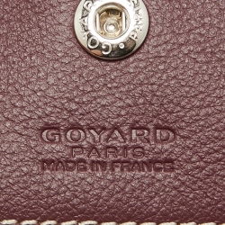 Pre Owned Goyard Burgundy Goyardine Coated Canvas and Leather Saint Louis GM Tote