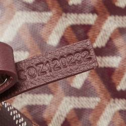 Pre Owned Goyard Burgundy Goyardine Coated Canvas and Leather Saint Louis GM Tote