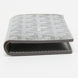 Pre Owned Goyard Grey Coated Canvas Saint Pierre Card Holder