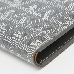 Pre Owned Goyard Grey Coated Canvas Saint Pierre Card Holder