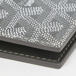 Pre Owned Goyard Grey Coated Canvas Saint Pierre Card Holder
