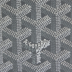 Pre Owned Goyard Grey Coated Canvas Saint Pierre Card Holder