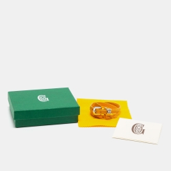 Goyard Yellow Goyardine Coated Canvas Wrap Bracelet