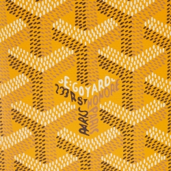 Pre Owned Goyard Yellow Goyardine Coated Canvas Saint Pierre Card Holder