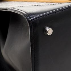 Goyard Brown/Black Coated Canvas and Leather Saigon Top Handle Bag