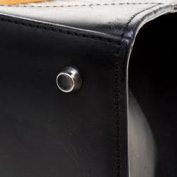 Goyard Brown/Black Coated Canvas and Leather Saigon Top Handle Bag