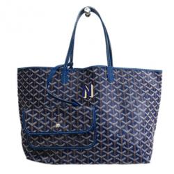 GOYARD Saint-Louis PM Tote Bag in Blue