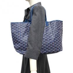Goyard Saint Louis Tote PM Opaline Blue in Coated Canvas with