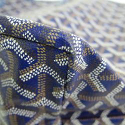 Pre Owned Goyard Blue Canvas Saint Louis Tote PM