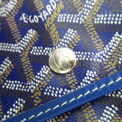 Pre Owned Goyard Blue Canvas Saint Louis Tote PM