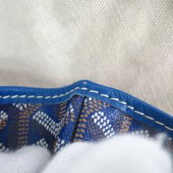 Pre Owned Goyard Blue Canvas Saint Louis Tote PM