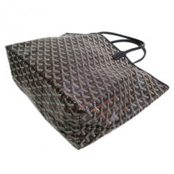 Pre Owned Goyard Black Canvas Saint Louis Tote PM