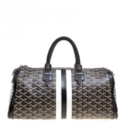 Goyard Silver Leather Goyardine Croisière 40 Bag Goyard | The Luxury Closet