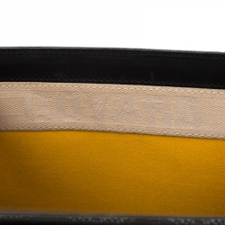 Pre Owned حقيبة جويارد يد علوية سيغون جلد وكانفاس مقوى سوداء/ بنية