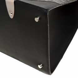 Pre Owned حقيبة جويارد يد علوية سيغون جلد وكانفاس مقوى سوداء/ بنية