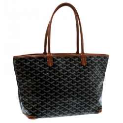 Pre Owned Goyard Brown Coated Canvas Artois Tote