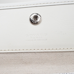 Pre Owned Goyard Saint Louis White Coated Canvas PM Tote