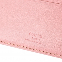 Pre Owned Goyard Pink Coated Canvas Bifold Wallet