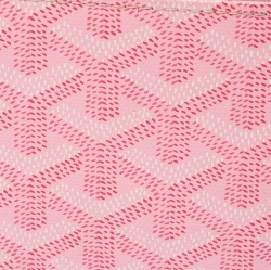 Pre Owned Goyard Pink Coated Canvas Bifold Wallet