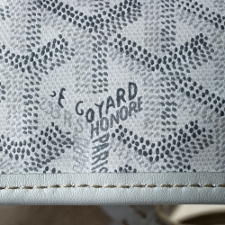 Pre Owned Goyard Saint Louis White Coated Canvas PM Tote