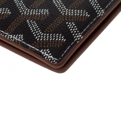 Goyard Brown Goyardine Coated Canvas Passport Holder 
