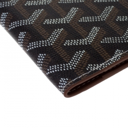 Goyard Brown Goyardine Coated Canvas Passport Holder 