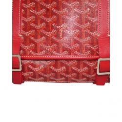 Goyard Red Goyardine Coated Canvas Belvedere MM Messenger Bag