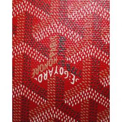 Goyard Red Goyardine Coated Canvas Belvedere MM Messenger Bag