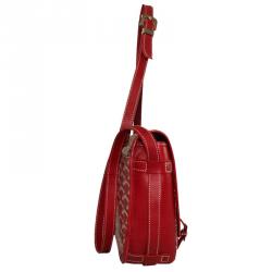 Goyard Red Goyardine Coated Canvas Belvedere MM Messenger Bag