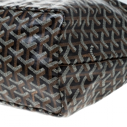 Pre Owned Goyard Brown Goyardine Coated Canvas St. Louis PM Tote