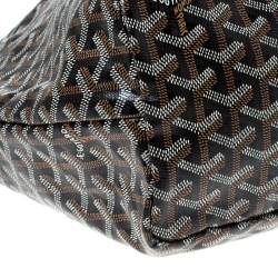 Pre Owned Goyard Brown Goyardine Coated Canvas St. Louis PM Tote