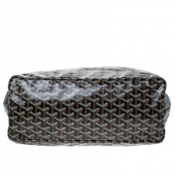Pre Owned Goyard Brown Goyardine Coated Canvas St. Louis PM Tote