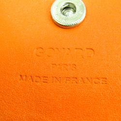 Pre Owned Goyard Orange Chevron Print Coated Canvas Leather St. Louis Martin Tote Bag 