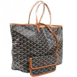 Goyard Black Chevron Print Coated Canvas Marquises Tote Bag