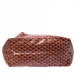Pre Owned Goyard Red/White Goyardine Coated Canvas St. Louis GM Tote