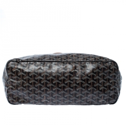 Goyard Brown/Tan Coated Canvas and Leather St. Louis Tote