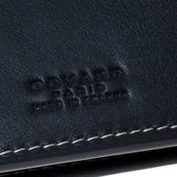 Pre Owned Goyard Grey/White Coated Canvas Flap Continental Wallet