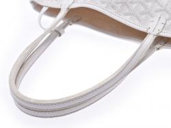 Pre Owned Goyard White Canvas Saint Louis Junior Tote