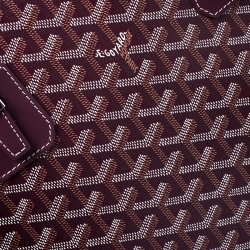 Pre Owned Goyard Burgundy Coated Canvas Okinawa GM Tote