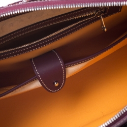 Pre Owned Goyard Burgundy Coated Canvas Okinawa GM Tote