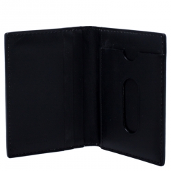 Pre Owned Goyard Black Goyardine Bi Fold Wallet