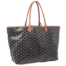 Pre Owned Goyard Brown Goyardine Coated Canvas St. Louis PM Tote
