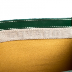 Pre Owned  حقيبة جويارد سايغون كانفاس أخضر مقوى وجلد بيد علوية MM